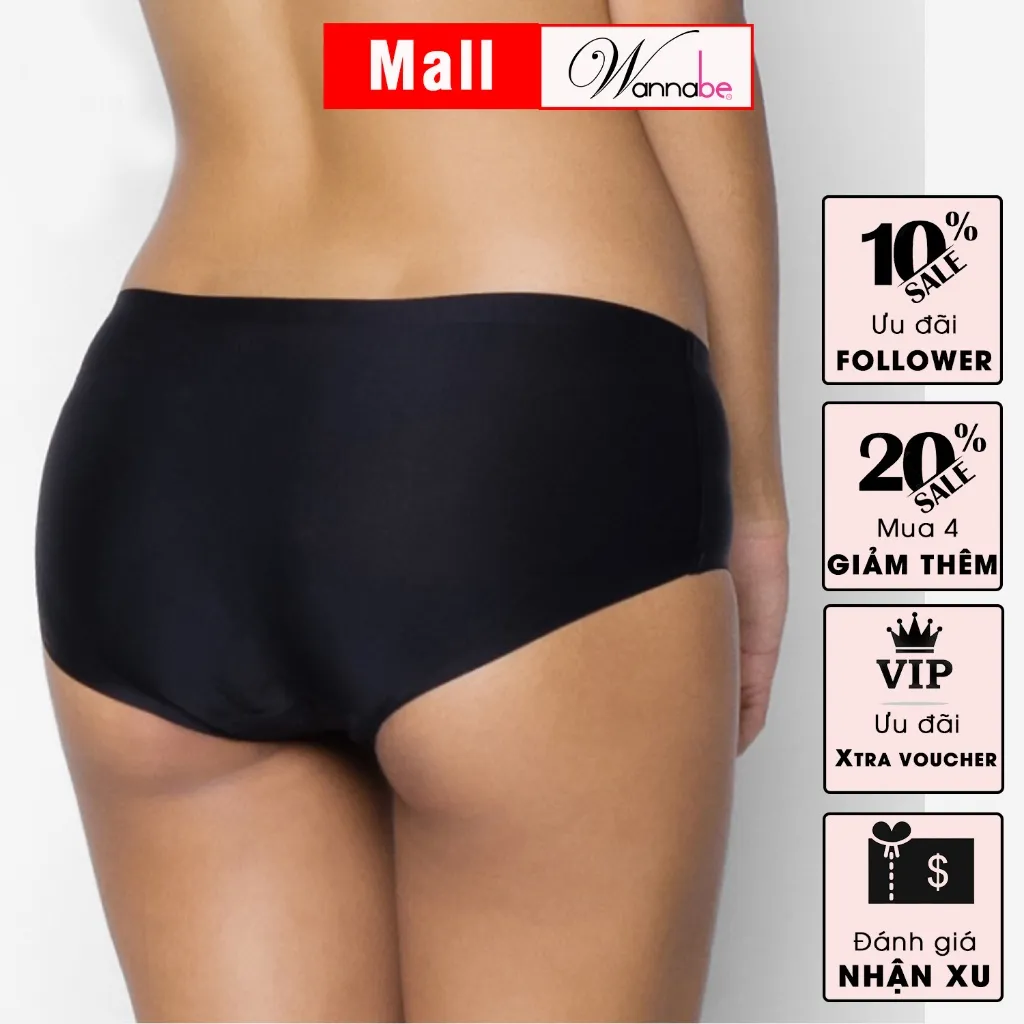 Ảnh Combo 3 quần lót su đúc lạnh WANNABE quần chíp su mềm mịn mát thoải mái không cứng không hằn QL180 4