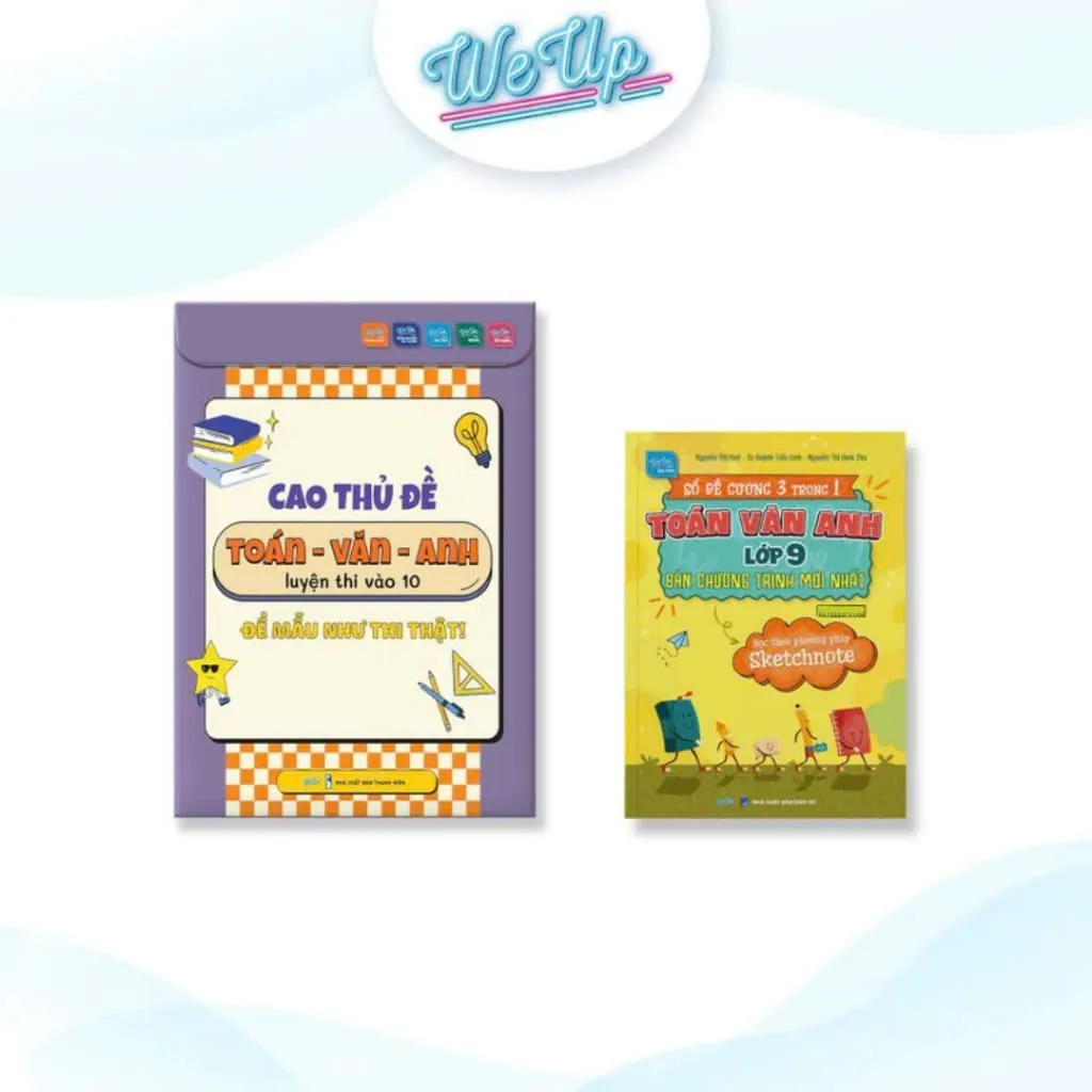 Ảnh Combo 3 sách: Cao thủ đề Toán Văn Anh + Sổ đề cương Sketchnote 3 trong 1 Toán Văn Anh 9 + Sổ tay học giỏi Lý Hóa lớp 9 1