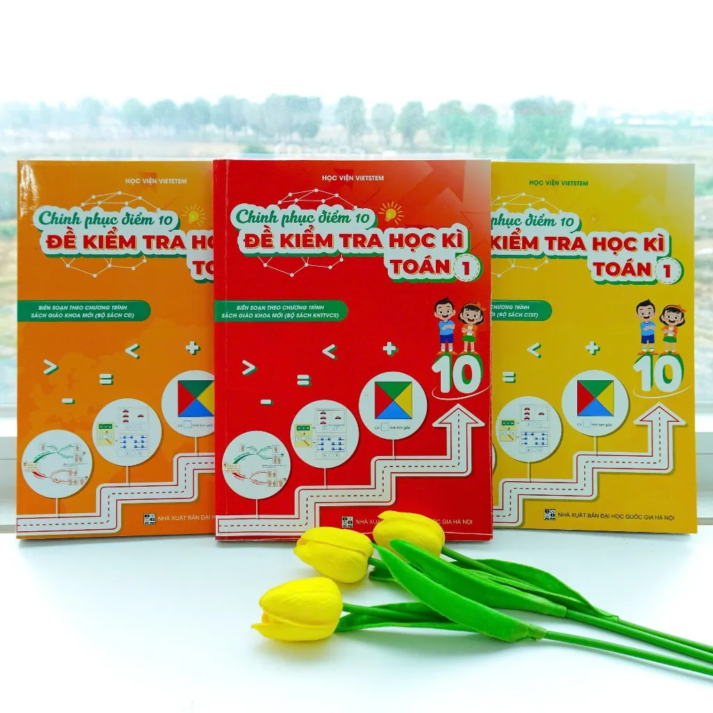 Ảnh Combo 3 sách Chinh phục điểm 10 đề kiểm tra học kì Toán 1(KNTT + CD + CTST) 1
