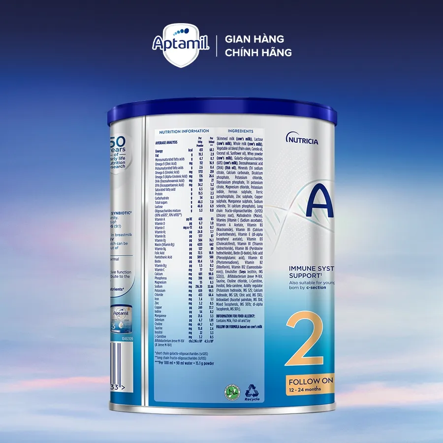 Ảnh Combo 3 Sữa bột Aptamil Profutura Cesarbiotik New Zealand số 2 - Synbiotic độc quyền 4