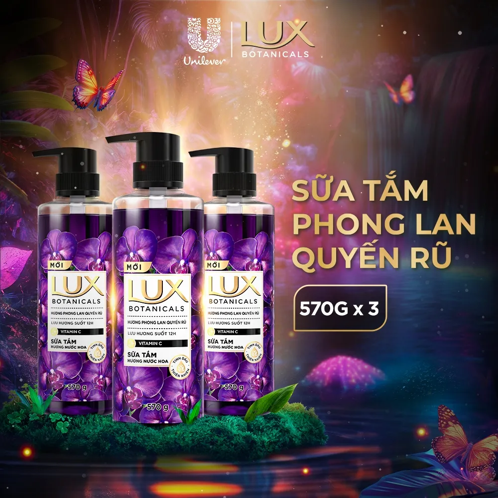 Ảnh Combo 3 Sữa tắm hương nước hoa Lux Botanicals 570g/chai 1