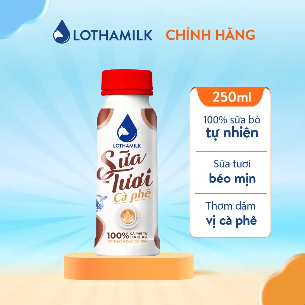 Đánh Giá Chi Tiết Combo 3 Sữa Tươi Cà Phê Thanh Trùng Lothamilk 250ml - Hương Vị Đắk Lắk Tuyệt Hảo