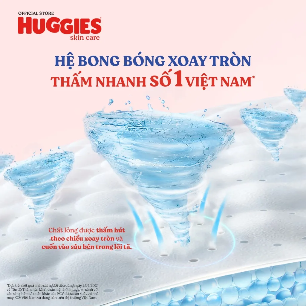 Ảnh Combo 3 Tã quần Huggies Skincare Mega Jumbo M106/L96+8/XL84+4/XXL76+4 3