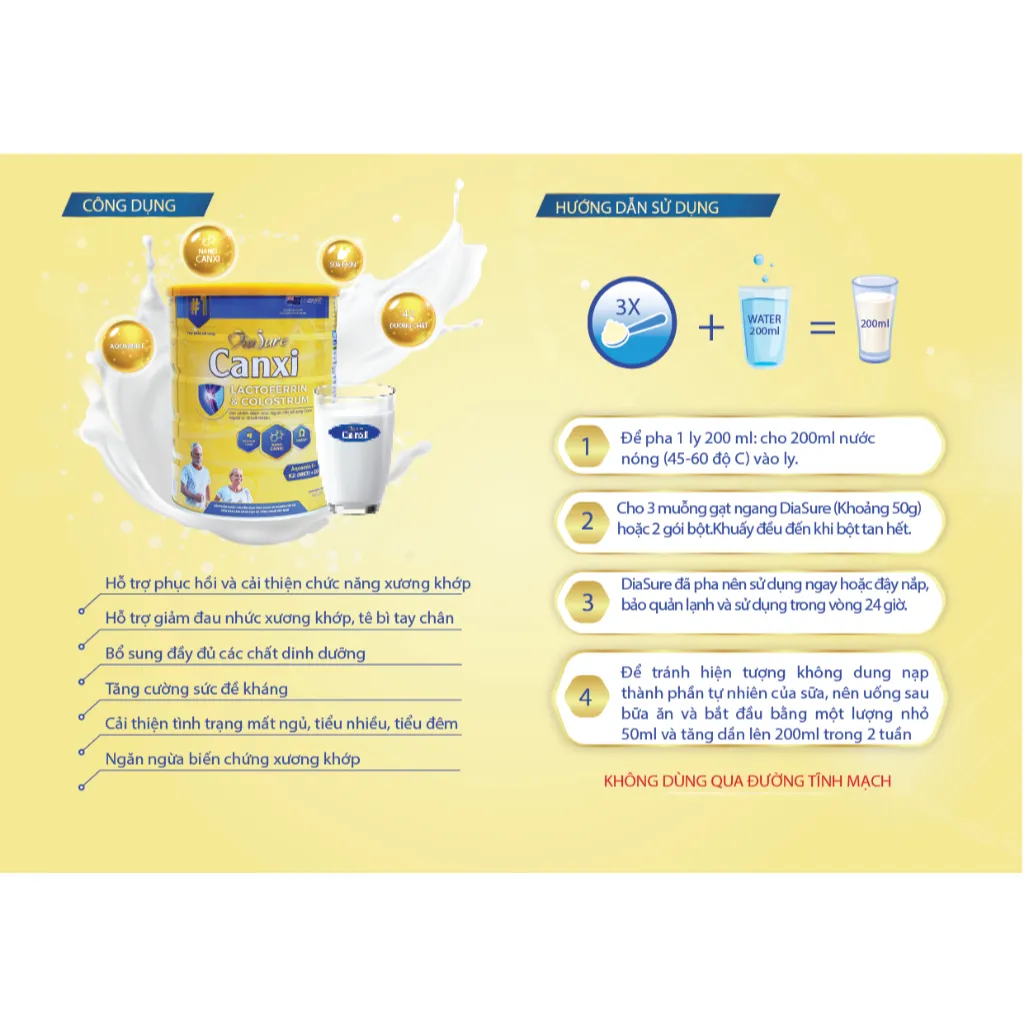 Ảnh COMBO  3 TẶNG 1 Lon 400G, Diasure Canxi 850G - Bổ Sung Canxi Nano, Bảo Vệ Xương Khớp, Chống Đâu Nhức Xương Khớp 4
