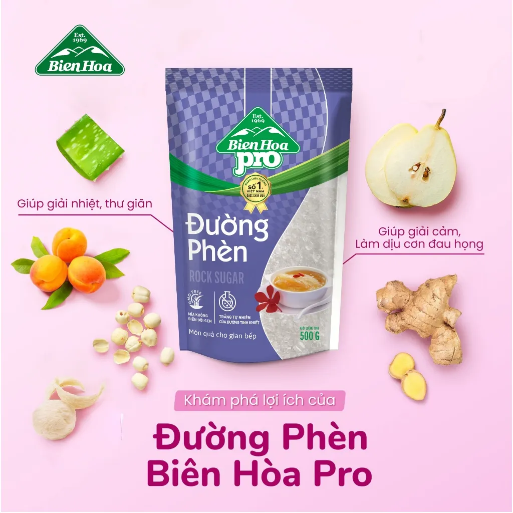 Ảnh Combo 3 Túi Đường Phèn Biên Hòa Pro 500 Gram/túi 2