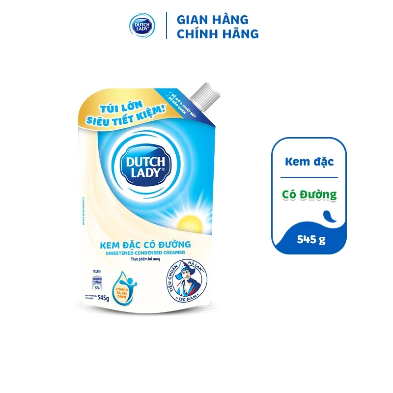 Ảnh Combo 3 Túi Kem đặc có đường Dutch Lady (545g/túi) 2