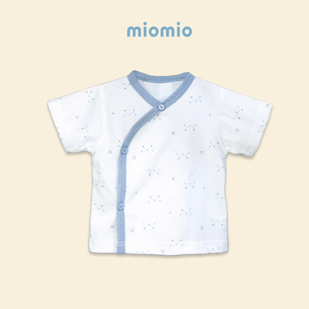 Ảnh Combo 4 Áo Sơ Sinh Tay Ngắn, Cài Lệch MIOMIO - Cho Bé Trai, Bé Gái (Từ 0-3M), Vải Cotton 3