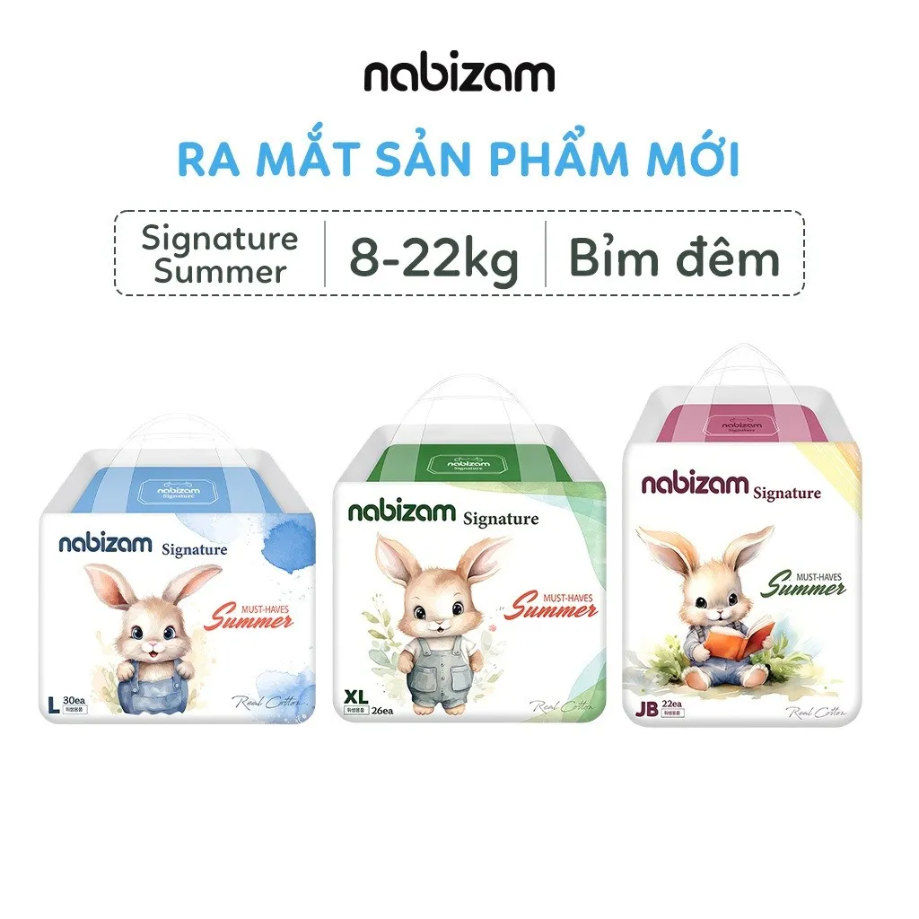 Review Chi Tiết Tã/Bỉm Đêm NABIZAM Signature Summer Nội Địa Hàn: Siêu Mỏng, Thoáng Khí, Chống Tràn Tuyệt Đối
