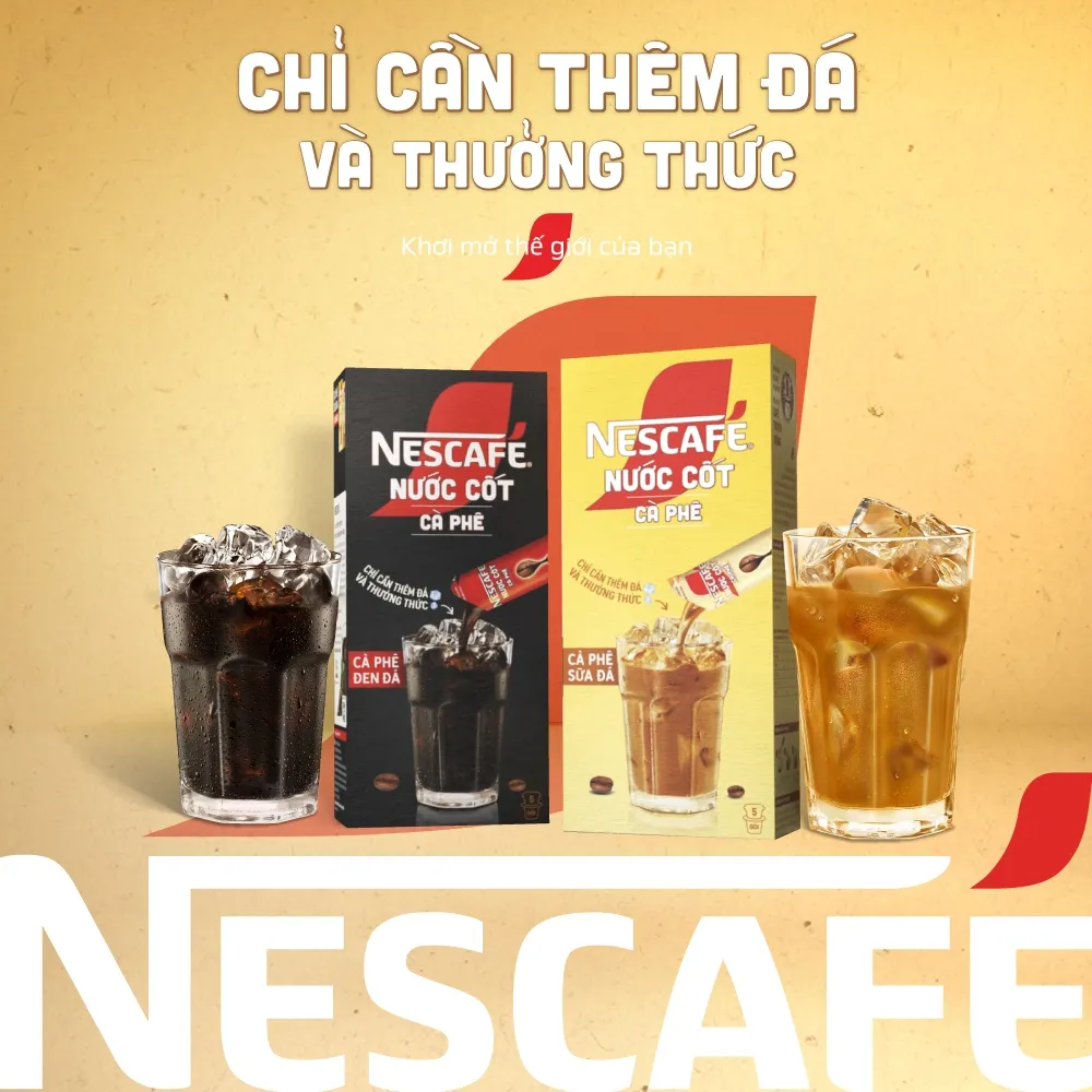 Ảnh Combo 4 hộp nước cốt cà phê NESCAFÉ - CÀ PHÊ SỮA ĐÁ (4 hộp x 5 gói) 3