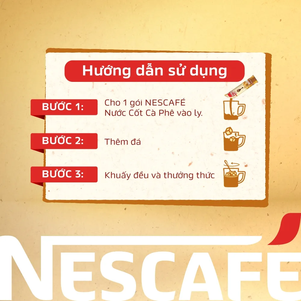 Ảnh Combo 4 hộp nước cốt cà phê NESCAFÉ - CÀ PHÊ SỮA ĐÁ (4 hộp x 5 gói) 4