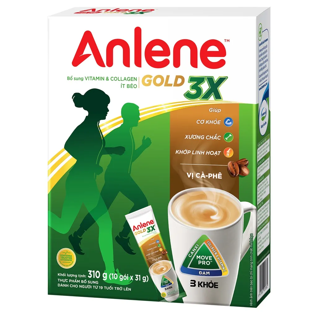 Ảnh Combo 4 Hộp Sữa Bột Anlene Movemax Hương Cà phê 280g/hộp 2