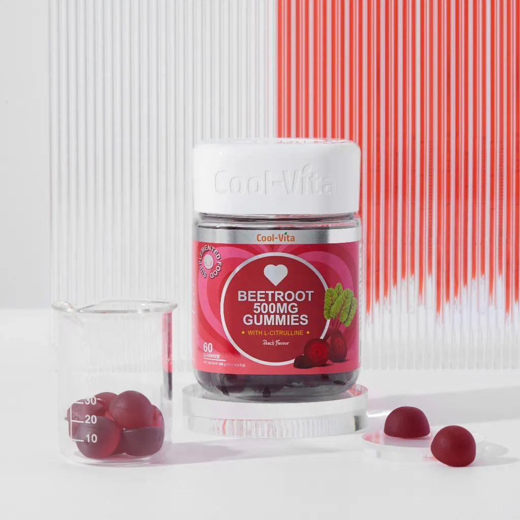 Ảnh Combo 4 Kẹo Dẻo Củ Dền Thuần Chay Hỗ Trợ Bổ Sung Sắt, Lưu Thông Máu & Bổ Sung Năng Lượng LCitrulline Vị Đào CoolVita 4