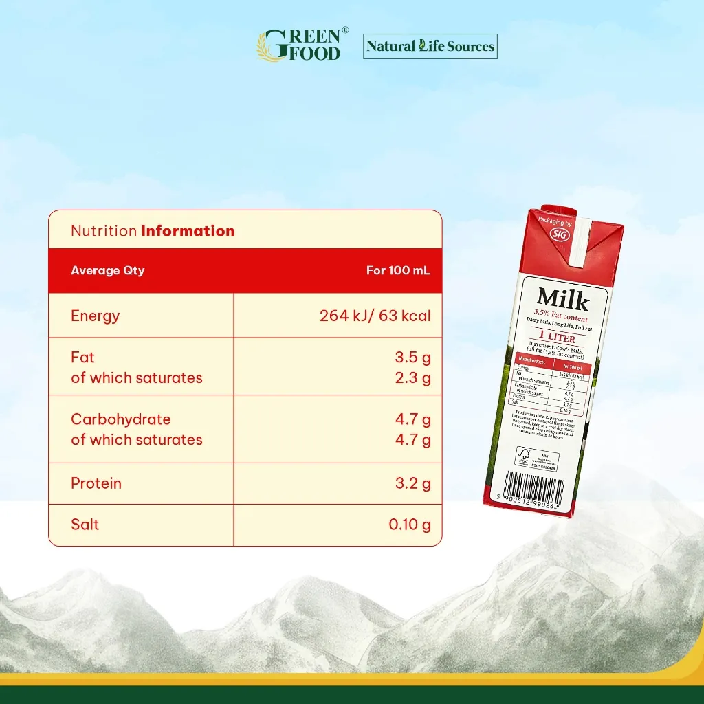 Ảnh Combo 4 Sữa Tươi Tiệt Trùng Mlekovita Nguyên Kem 1L - Béo Cao 3.5%, Không Đường, Nhập Khẩu từ Ba Lan 4