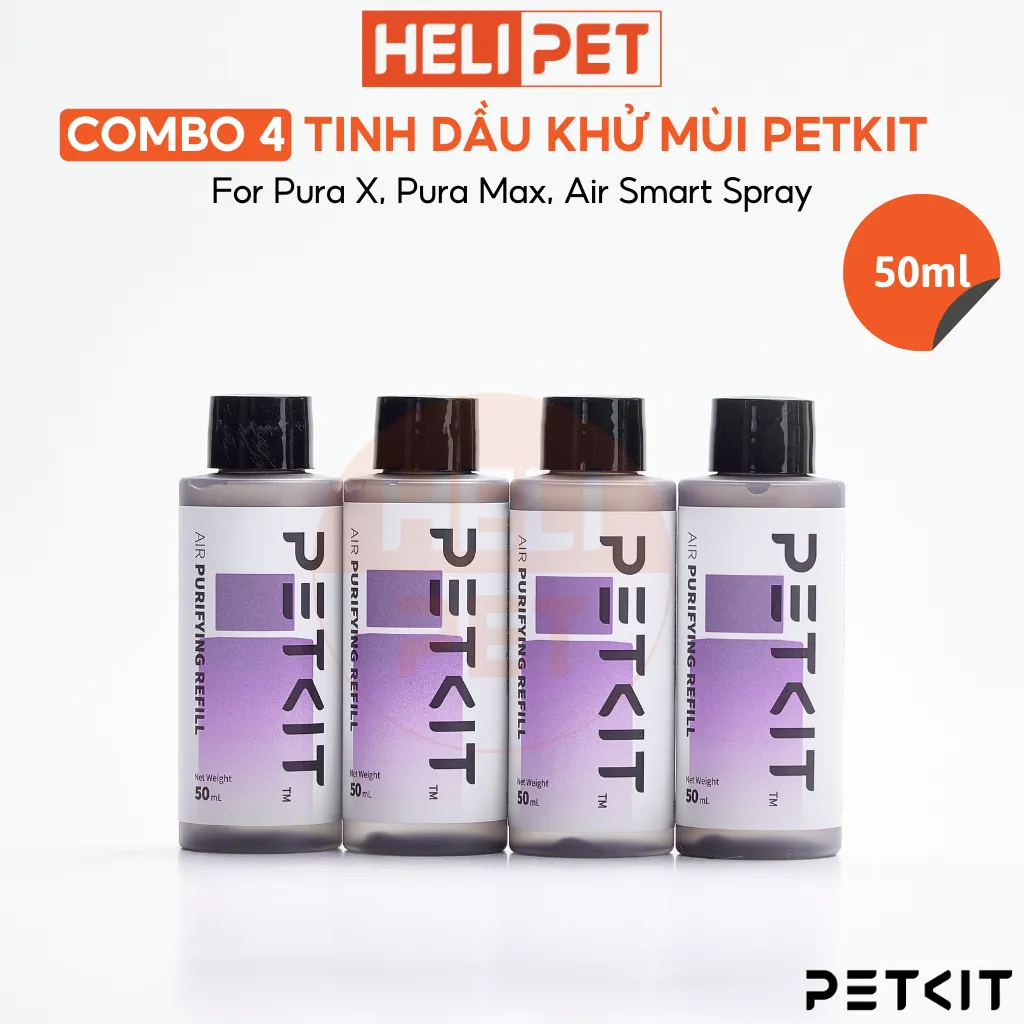 Ảnh [COMBO 4] Tinh Dầu Dùng Cho Máy Vệ Sinh Tự Động Cho Mèo PETKIT Pura X, Pura Max 1