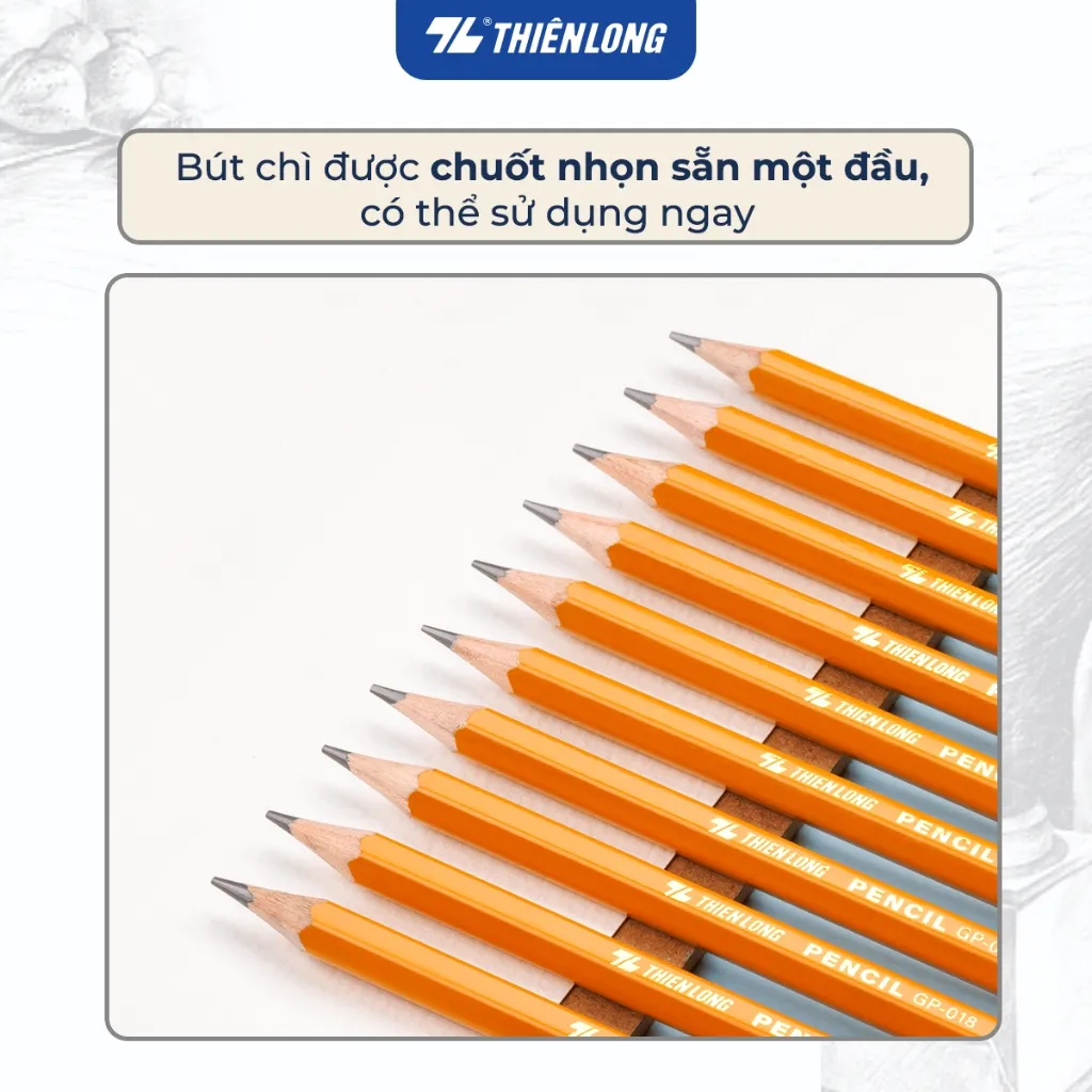 Đánh Giá Bút Chì Gỗ 2B Thiên Long GP-018: Luyện Chữ Đẹp, Nét Đậm Đen