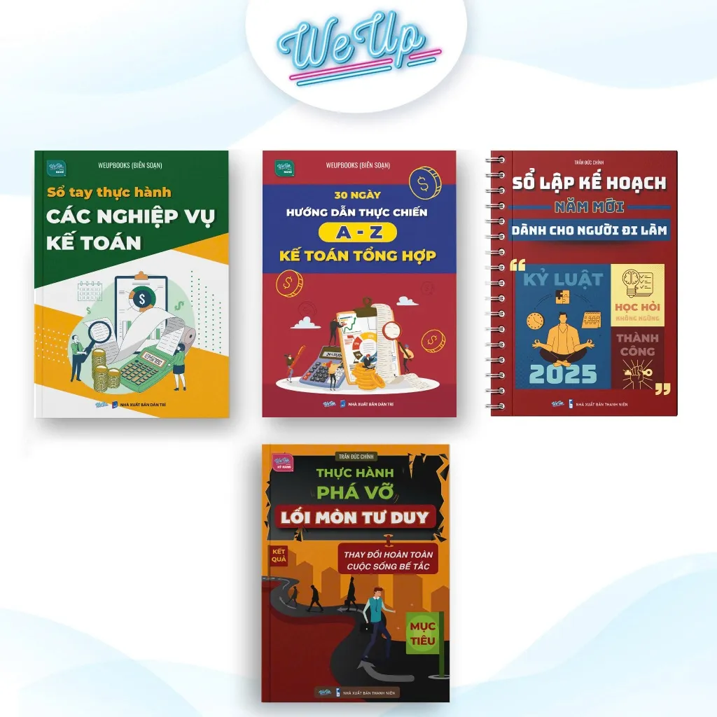 Ảnh COMBO 5 CUỐN SÁCH :30 ngày thực chiến A-Z kế toán, Sổ tay Kế Toán, Sổ ghi chép K.Toán, 100 ngày hành động, Phá vỡ tư duy 2