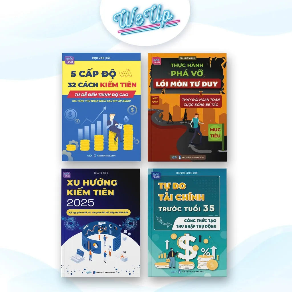 Ảnh COMBO 5 CUỐN SÁCH: 5 Cấp độ, 100 mẫu AI content, AI content, Xu hướng K.Tiên, Phá vỡ T.duy, 100 ngày hành động, Tự do TC 2