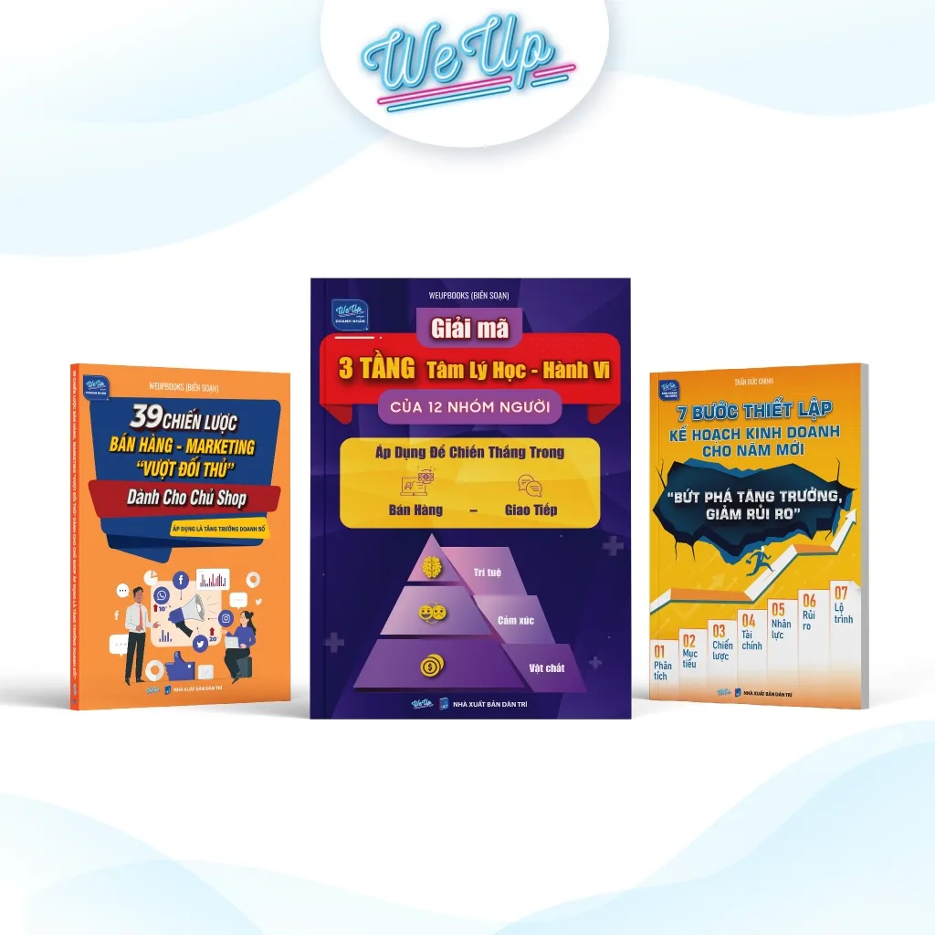 Ảnh COMBO 5 CUỐN SÁCH: Gỉải mã 3 tầng tâm lý học, 39 chiến lược bán hàng, 7 bước lập KH, Quản trị lãi/lỗ , Thuật lãnh đạo 2