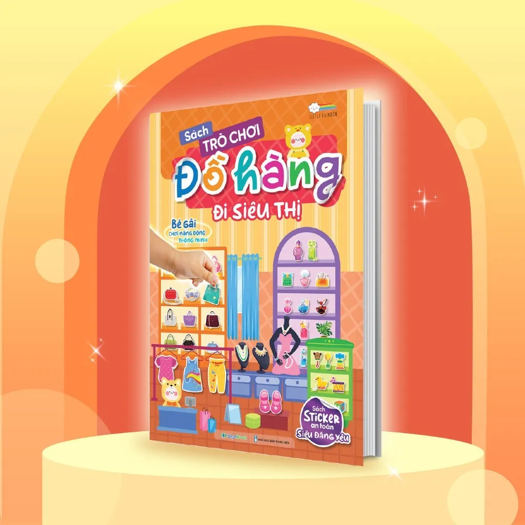 Ảnh Combo 5 cuốn Sách Trò chơi Đồ hàng cho bé gái (Hơn 1000 Stickers) - Sách tương tác cho bé 3
