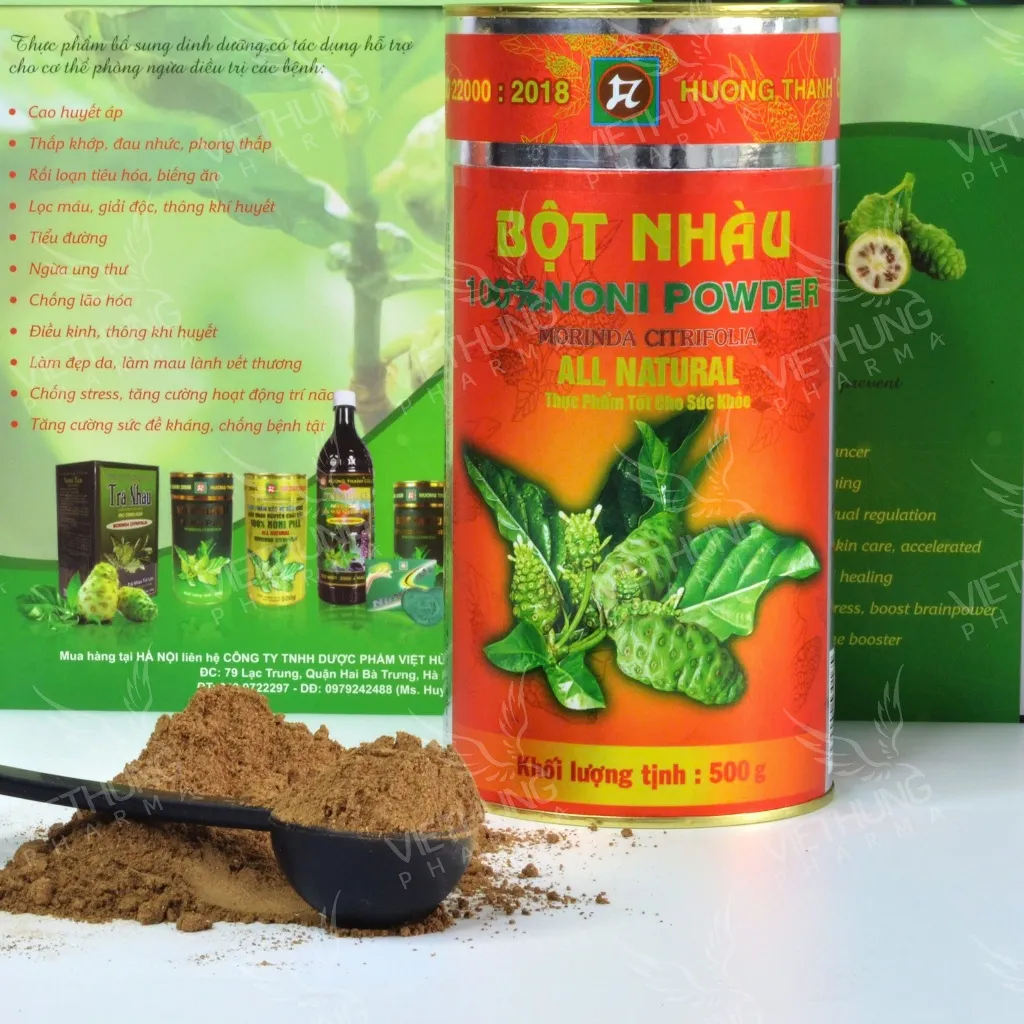 Ảnh Combo 5 Hộp Bột Nhàu Hương Thanh  –노니 가루, Noni Powder Chiết Xuất Từ Bột Trái Nhàu Chín Nguyên Chất 100% 4