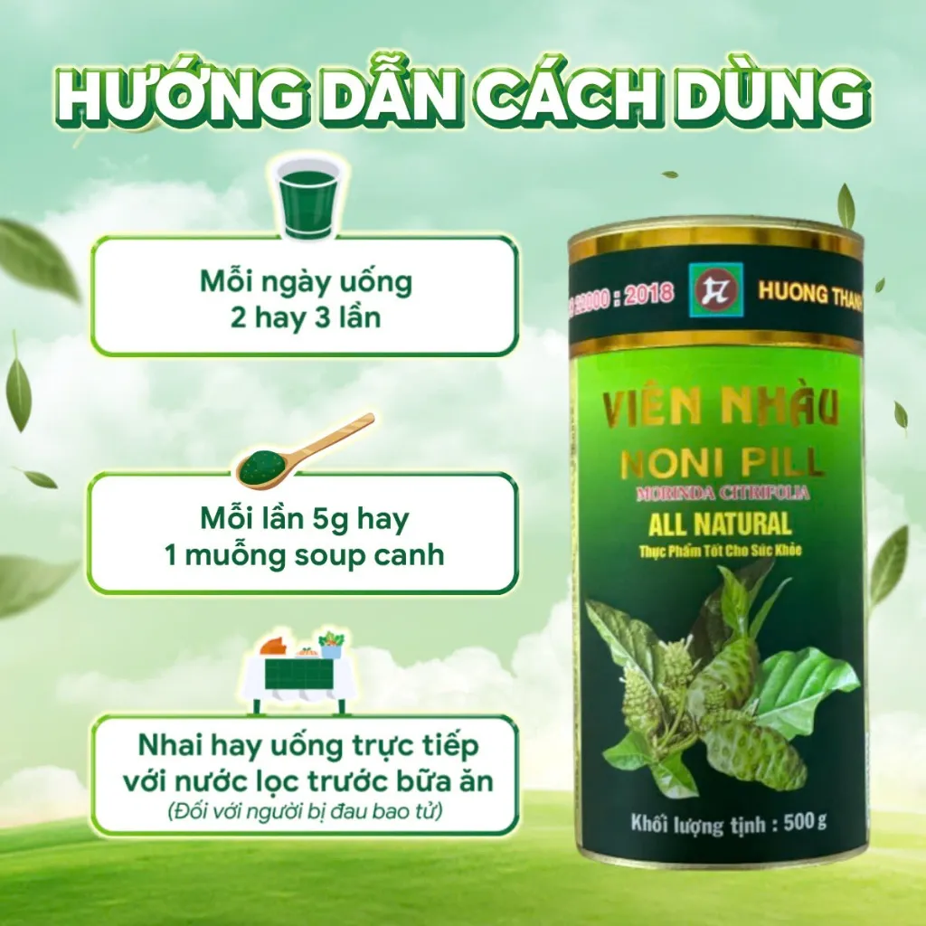 Ảnh Combo 5 Hộp Viên Nhàu Mật Ong Hương Thanh, Hộp 500g 4