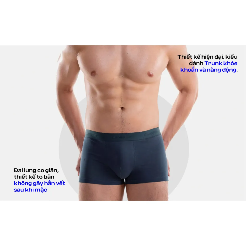 Ảnh Combo 5 quần lót sịp nam Trunk Cotton co giãn thoải mái Coolmate (màu ngẫu nhiên) 3