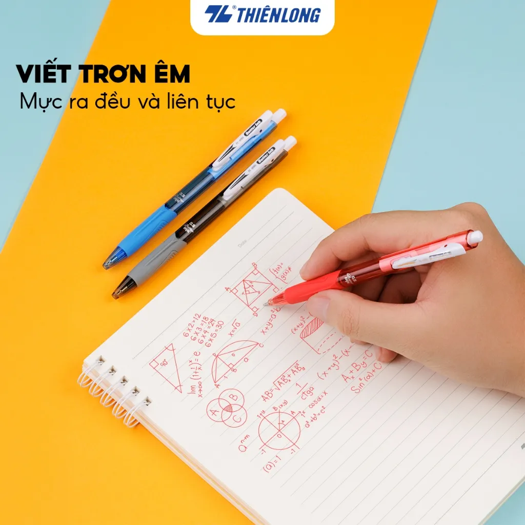 Ảnh Combo 5/10/20 Bút bi Thiên Long TL-095 Butter Ink - Viết bi ngòi 0.5mm kiểu dáng hiện đại cầm tay thoải mái nét đều trơn 2