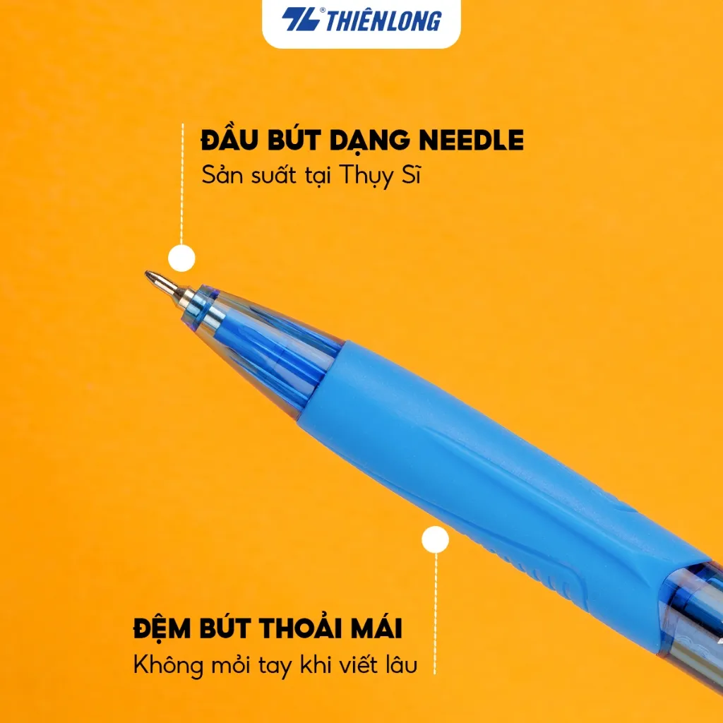 Ảnh Combo 5/10/20 Bút bi Thiên Long TL-095 Butter Ink - Viết bi ngòi 0.5mm kiểu dáng hiện đại cầm tay thoải mái nét đều trơn 4