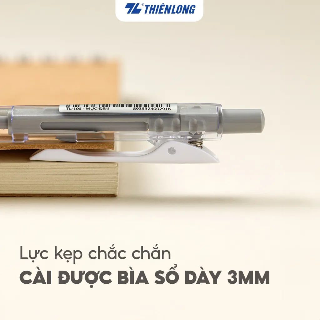 Ảnh Combo 5/10/20 Bút bi Thiên Long Pro 027 TL-105 - 3 màu mực, thân bút pastel thời trang, phù hợp cho học sinh, sinh viên 4