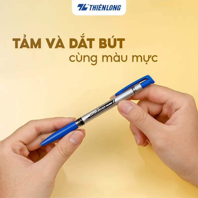 Ảnh Combo 5/10/20 Bút bi Thiên Long FO-024 ngòi 0.7mm mực xanh/đỏ/đen hệ dầu, đạt tiêu chuẩn an toàn Châu Âu 2