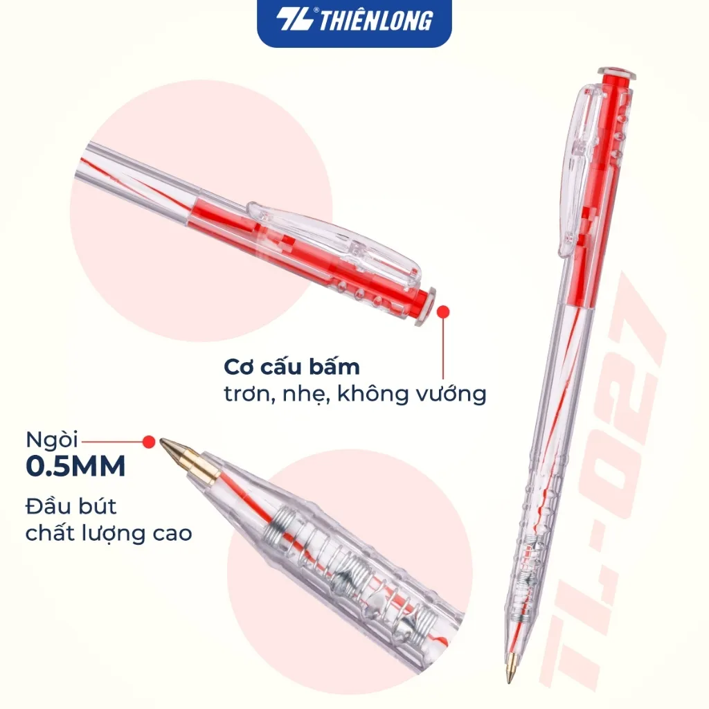Ảnh Combo 5/10/20 cây Bút Bi Thiên Long TL-027 2