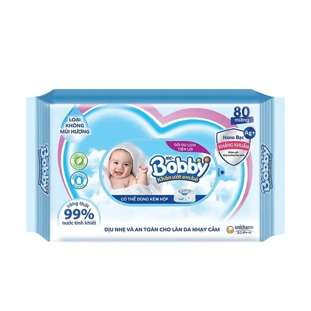 Ảnh Combo 6 gói khăn ướt Bobby Care gói Bổ sung 80 3