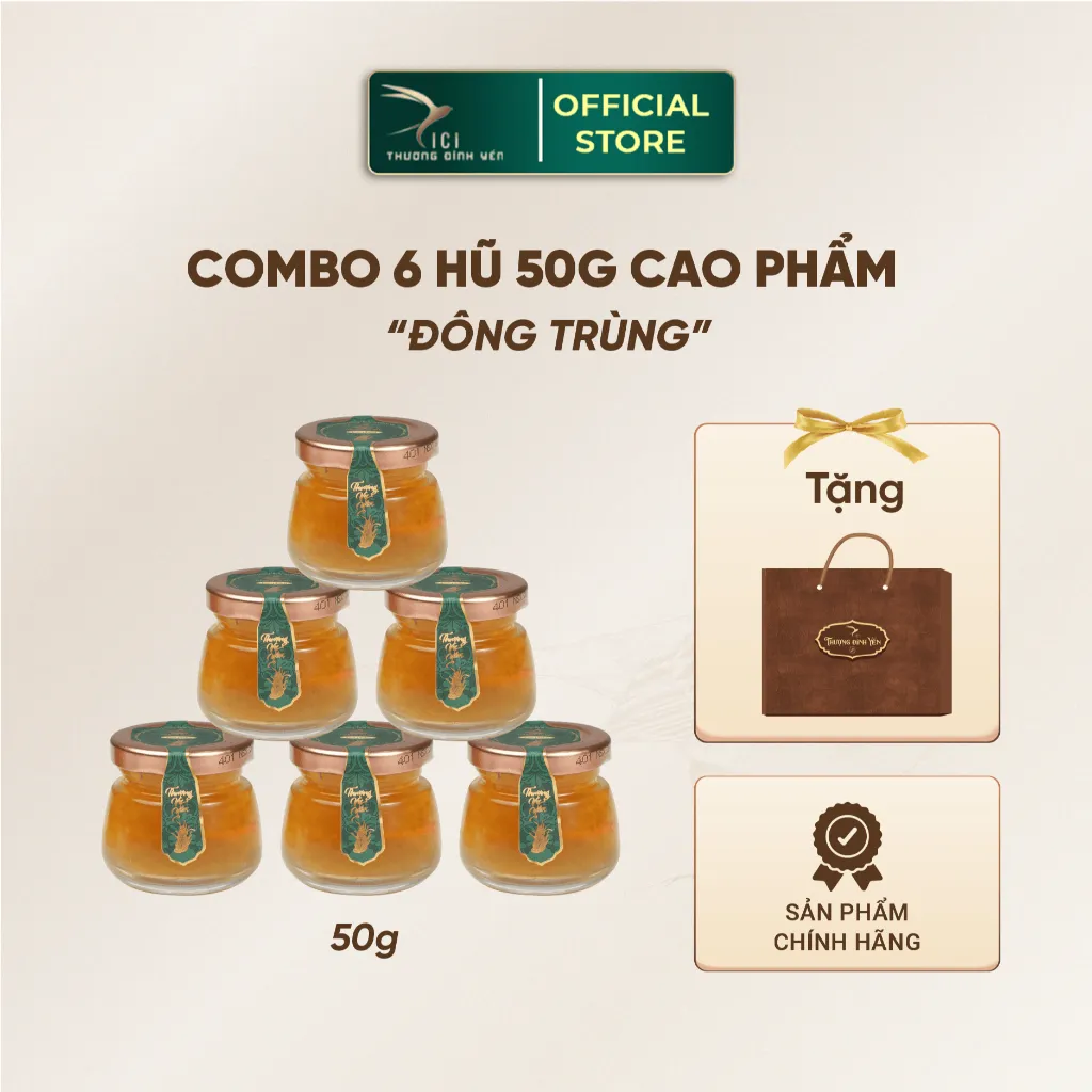 Ảnh Combo 6 Hũ Yến Cao Phẩm 5G Yến Thật Hũ 50G Chưng Sẵn Không Kèm Hộp 5 Vị Cici Thượng Đỉnh Yến Yến  Sào 3