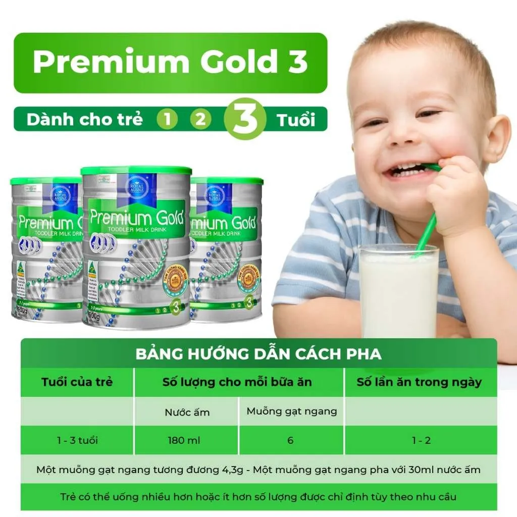 Ảnh Combo 6 Sữa Hoàng Gia ROYAL AUSNZ Premium Gold 3 Hộp 900g 3