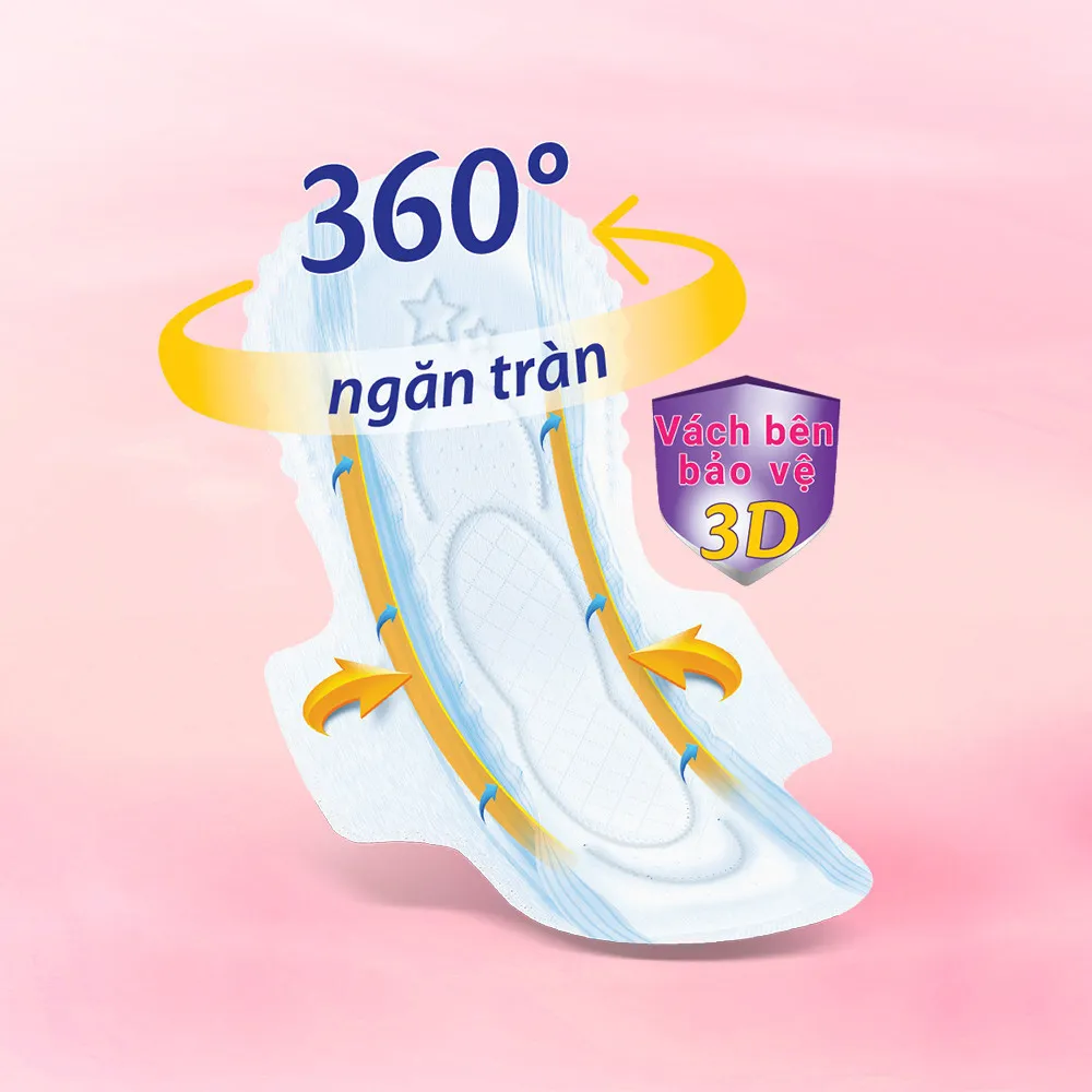 Ảnh Combo 8 gói Băng vệ sinh Molped thiên nhiên Siêu ban đêm có cánh 29cm (GÓI 4 MIẾNG) 2