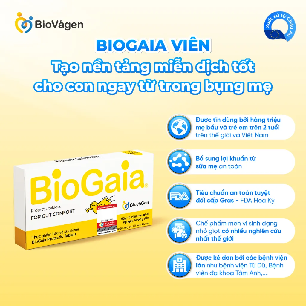 Ảnh Combo 9 men vi sinh BioGaia ProTectis Dạng viên cải thiện hệ tiêu hóa Thụy Điển hộp 10 viên 2