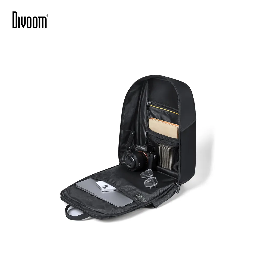 Ảnh Combo balo Divoom Cyberbag 64x64 pixel, màn hình LED hiển thị pixel art và thiết bị định vị ZFind Tag tương thích iOS 4