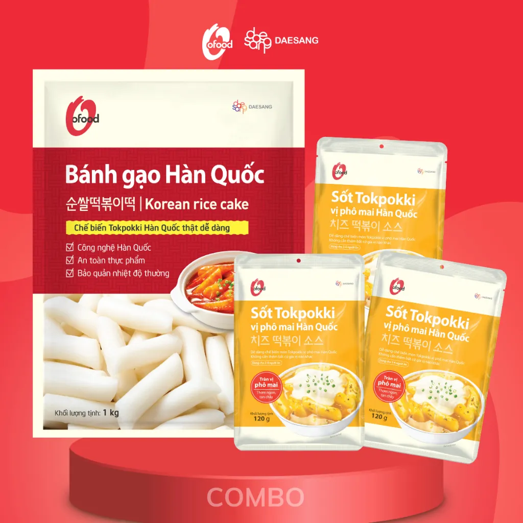 Ảnh COMBO bánh gạo 1kg và 3 gói sốt tokbokki 120g 2