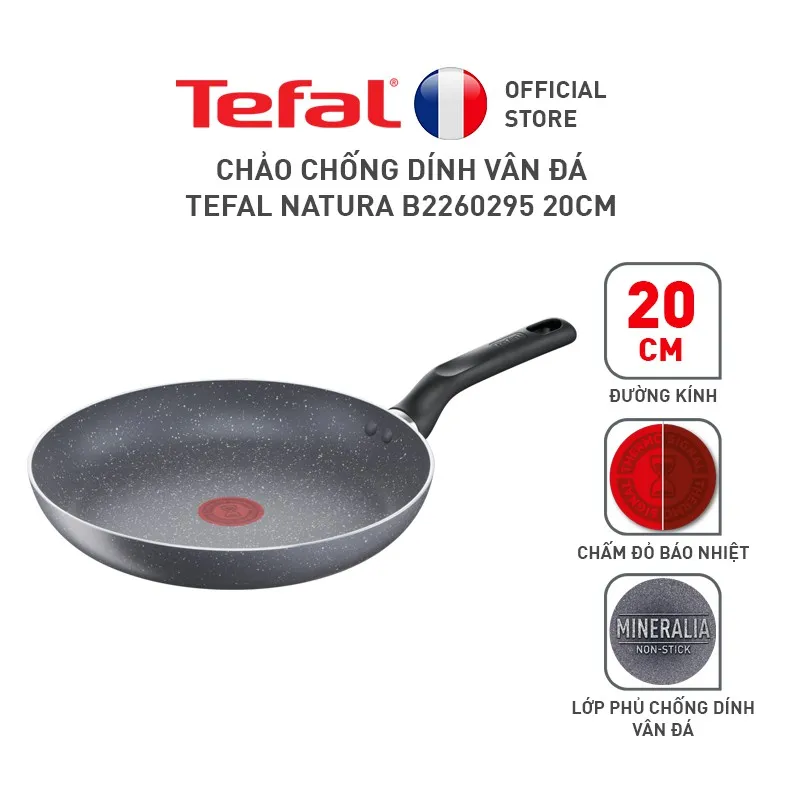 Ảnh Combo Chảo vân đá Tefal Natura Chảo chiên 20cm & Chảo chiên 28cm 2
