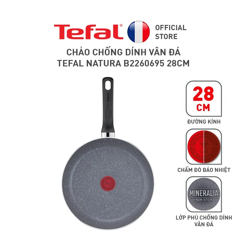 Ảnh Combo Chảo vân đá Tefal Natura Chảo chiên 20cm & Chảo chiên 28cm 3