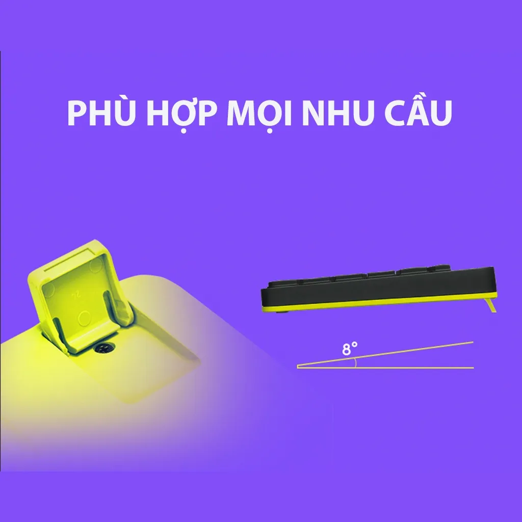 Ảnh Combo chuột phím không dây Logitech MK240 - nhỏ gọn, 1 đầu thu USB, pin lâu 3
