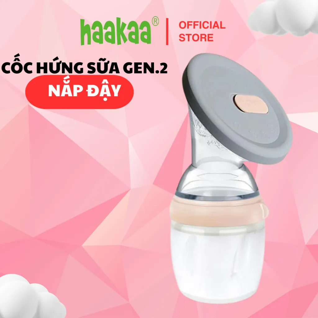 Ảnh Combo Cốc hứng sữa silicone Gen.3 160/250ml và Nắp đậy Haakaa 1