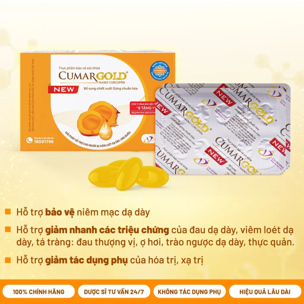 Ảnh Combo CumarGold New hỗ trợ bệnh dạ dày, CumarGold Beauty chống lão hoá, giảm thâm nám - CMG01, CMB01 1
