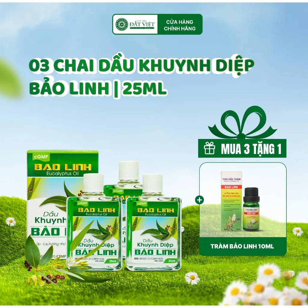 Ảnh Combo dầu khuynh diệp cho Mẹ và Bé dung tích 25ml - Giúp giữ ấm, giảm cảm ho, tắm cho trẻ sơ sinh 1