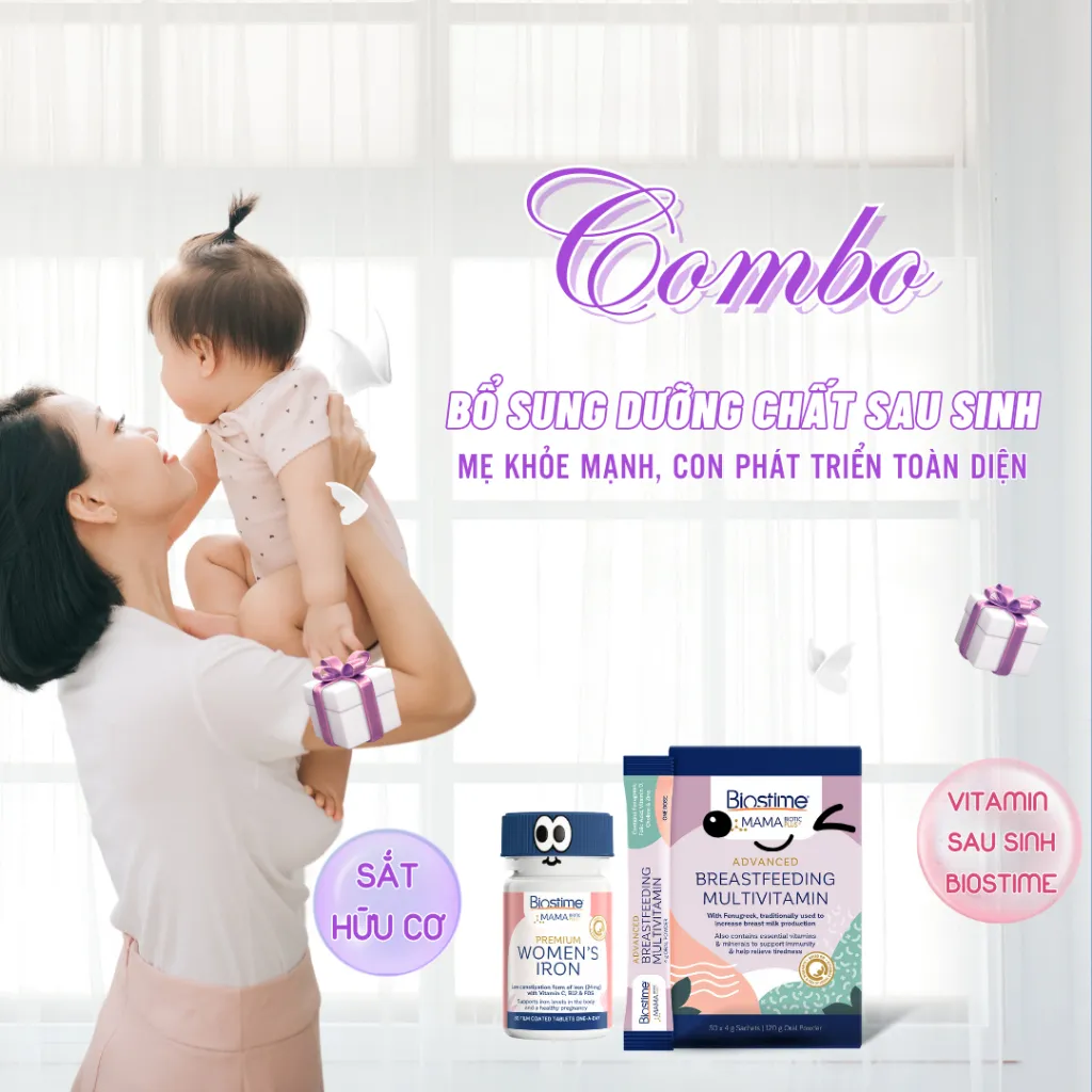 Ảnh Combo Dinh Dưỡng Cho Mẹ Sau Sinh - Sữa Dinh Dưỡng, Vitamịn Và Sắt Cho Mẹ Giúp Ngừa Thiếu Máu Và Thiếu Chất 3