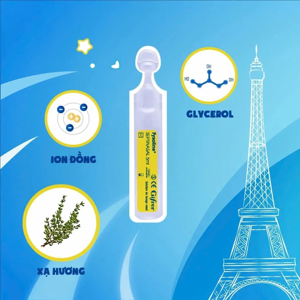 Ảnh Combo Fysoline Vàng 20 Ống + Xanh 20 Ống Hỗ Trợ Giảm Viêm Mũi, Sổ Mũi Cho Bé 2