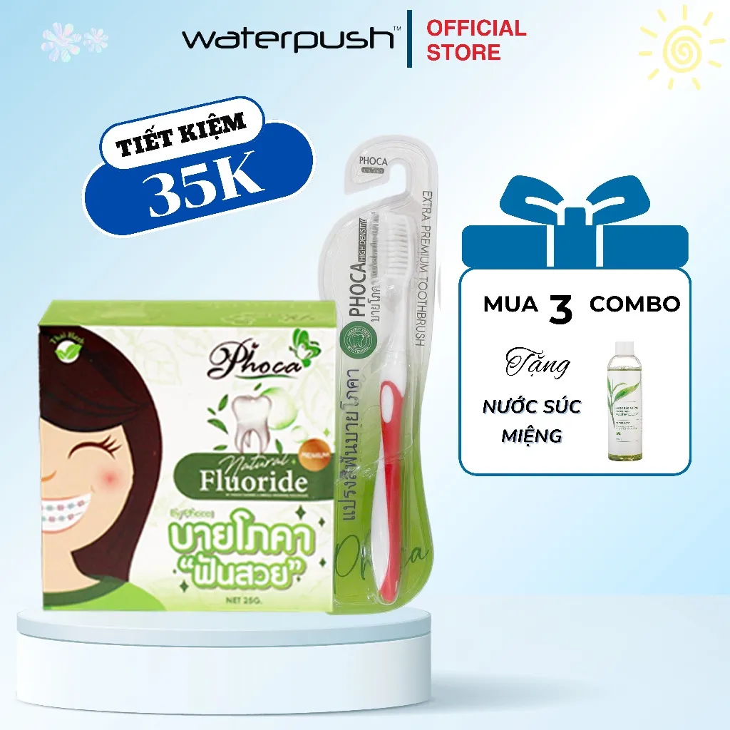 Ảnh Combo Kem đánh răng By Phoca 25g và Bàn chải đánh răng By Phoca đầu lông siêu mảnh 0.01mm 1