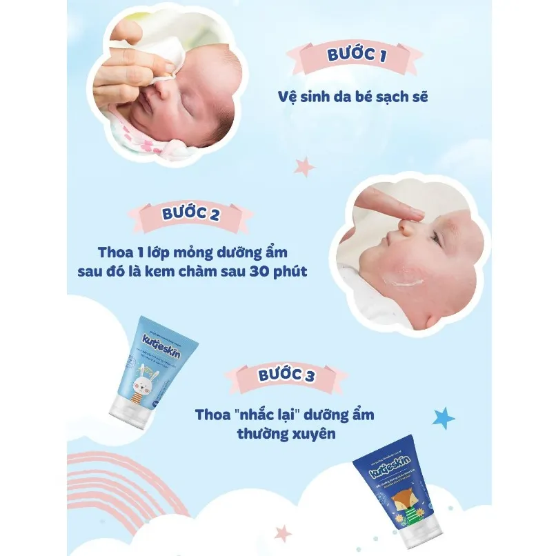 Ảnh Combo Kem chàm sữa và Kem dưỡng ẩm Kutieskin cho bé 30gr - KKCA01 4