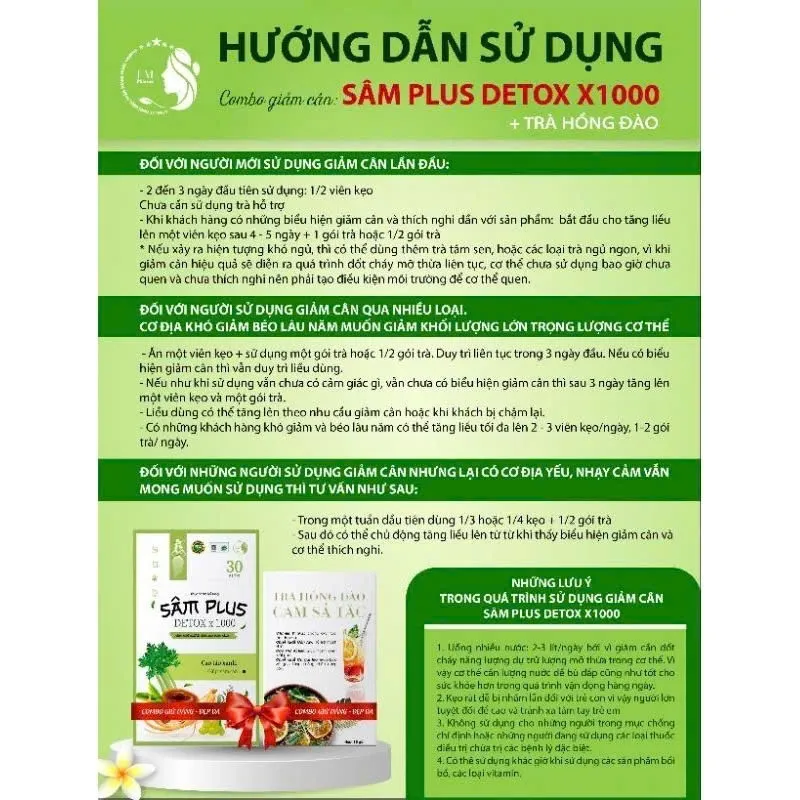 Ảnh ComBo Kẹo giảm cân Sâm Plus, Combo Sâm Trà Detox x1000, giảm cân, giảm mỡ bụng, đốt chất béo, thải độc tố 3