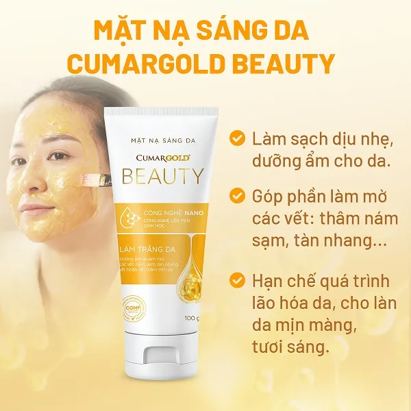Ảnh Combo Mặt nạ sáng da CumarGold Beauty & CumarGold New hỗ trợ bệnh đau dạ dày - CMG01, CMB02 4